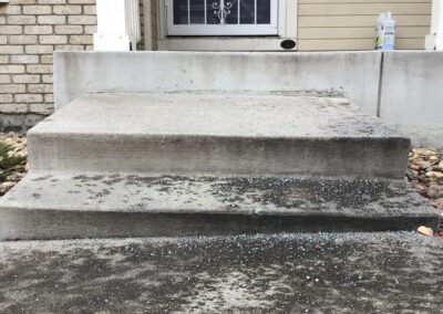 sinking front porch - sign you need concrete leveling