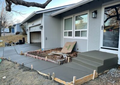 New concrete porch