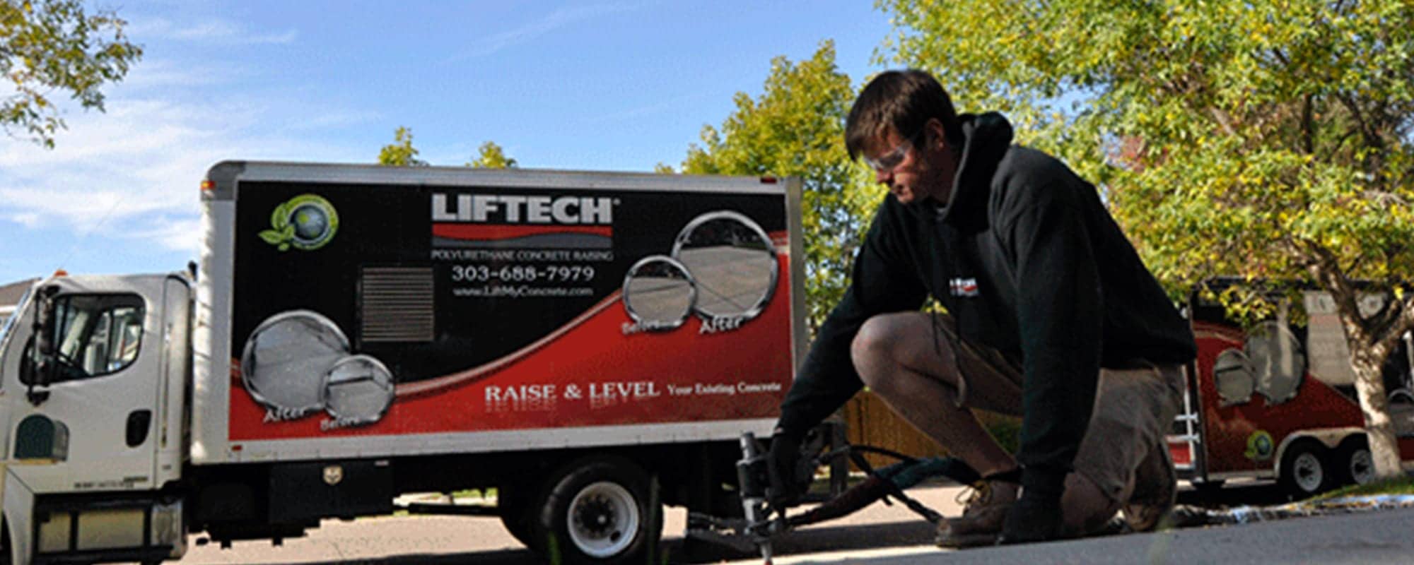 Liftech Concrete Leveling - superior to mudjacking