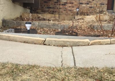 signs you need concrete leveling - sinking walkway