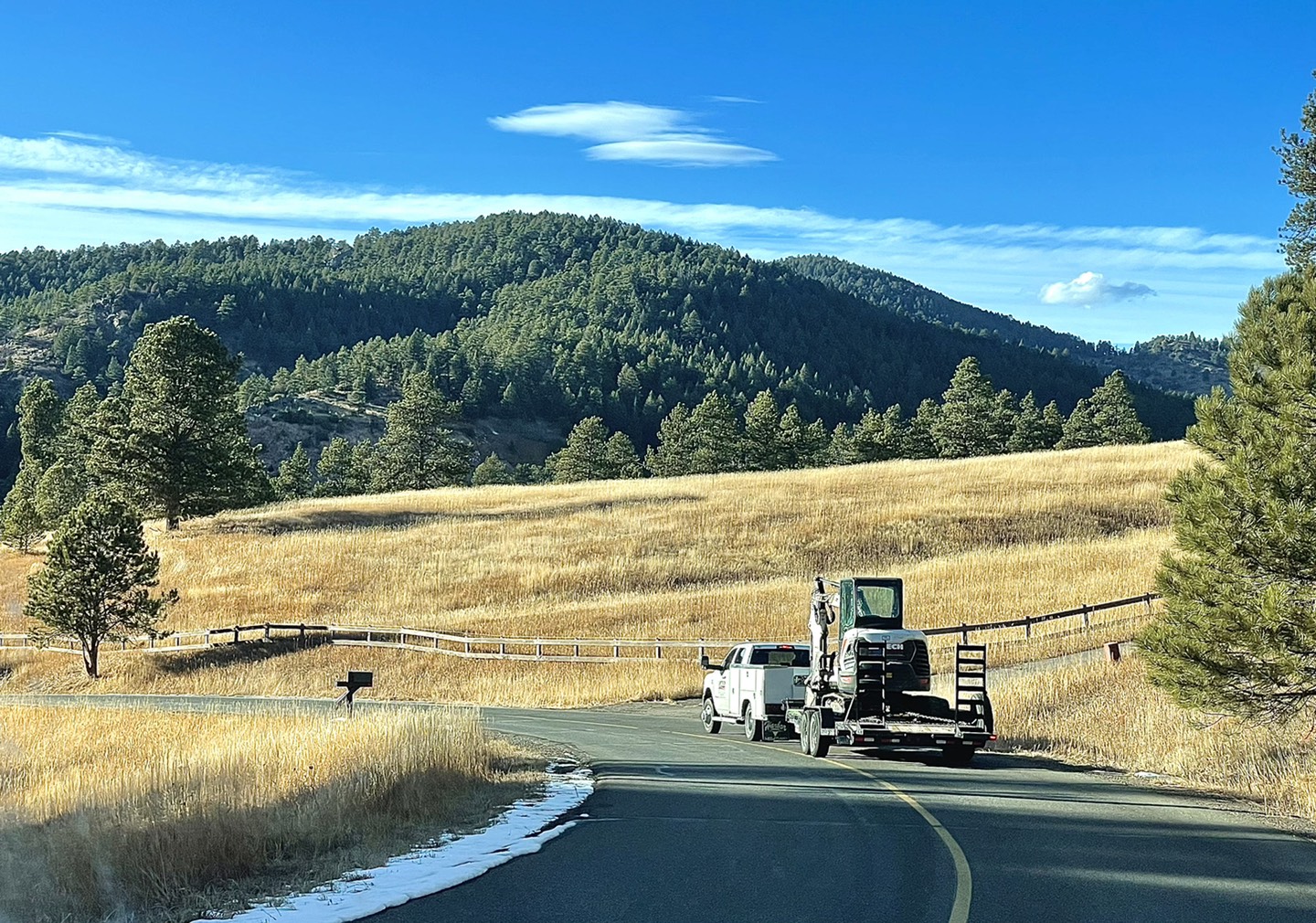 Liftech truck driving through colorado