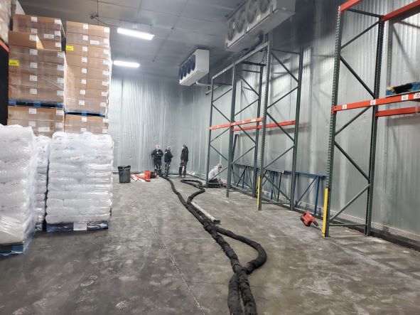 Liftech Uses Polyurethane Foam to Level Industrial Freezer Floor in Sub-Zero Temperatures