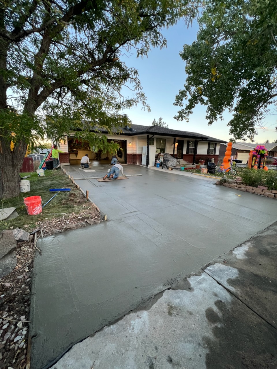 New Concrete Driveway