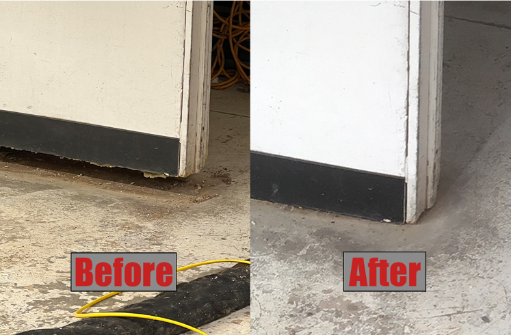 Polyurethane before & after