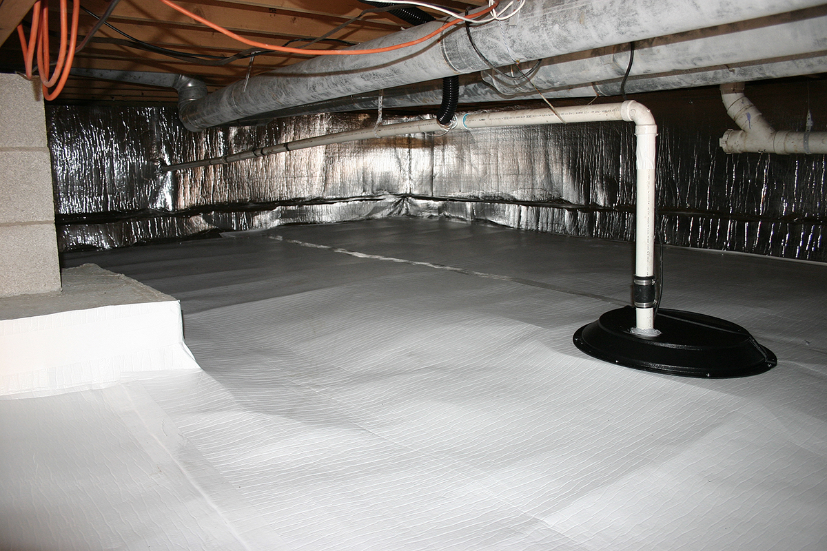 Crawl Space Encapsulation Vapor Barrier