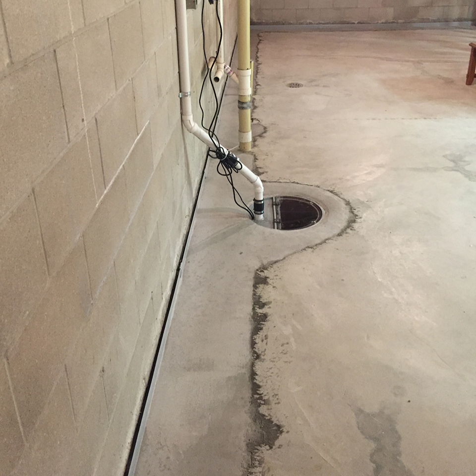 French clearance drain basement