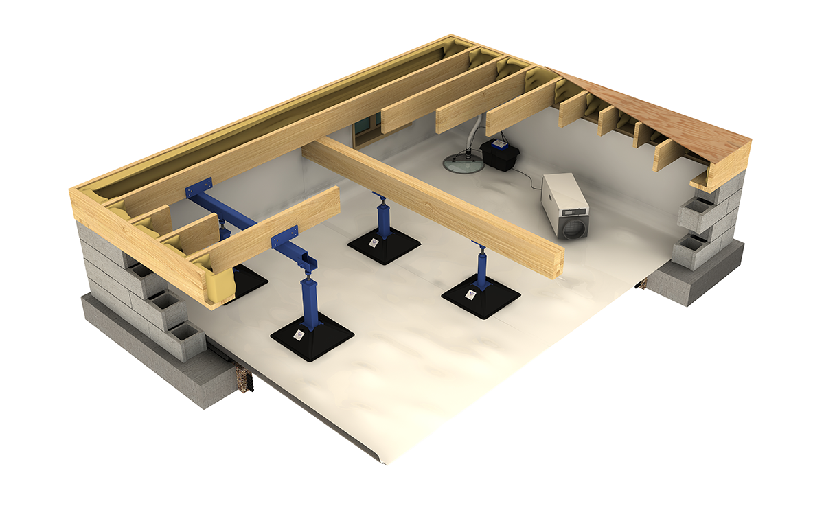 Floor Stabilizers & Joist Support Foundation Repair Liftech