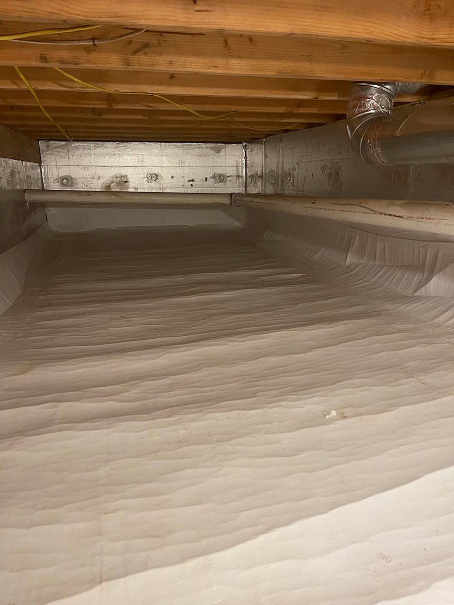 Insulated and Encapsulated Crawl Space