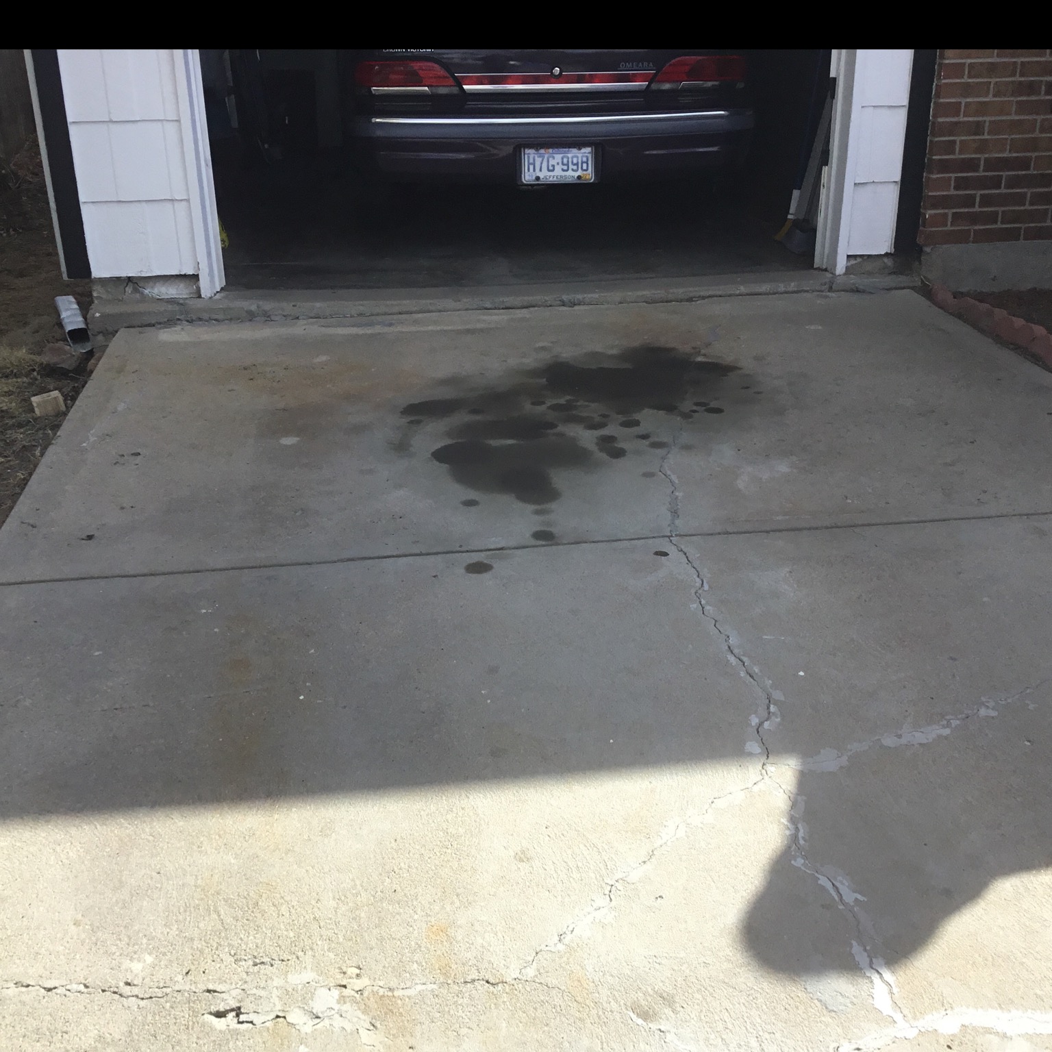 Damaged Concrete Driveway