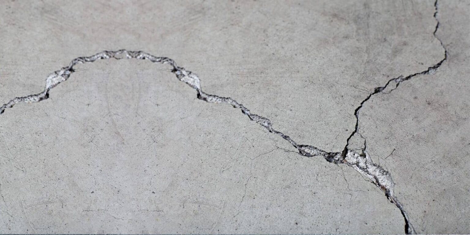Cracked Concrete Slab